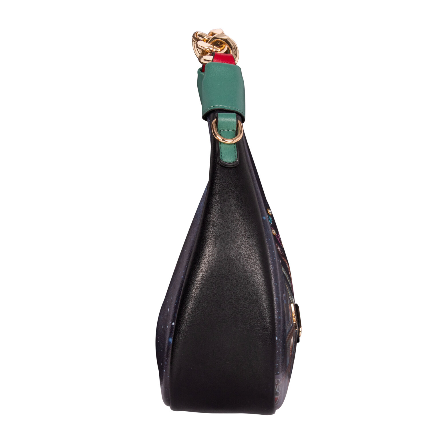 Foto 3 pulgar | Bolsa Cruzada Nicole Lee con Cadena Tonight For You Negra