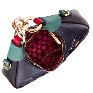 Foto 3 | Bolsa Cruzada Nicole Lee con Cadena Tonight For You Negra