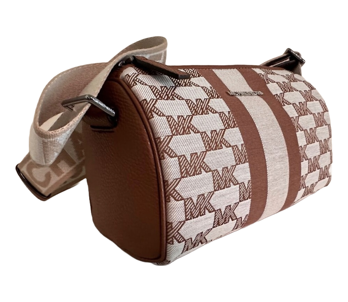 Foto 5 pulgar | Bolsa Michael Kors Cooper Mini Duffle 37s3lcou3x Beige Multi