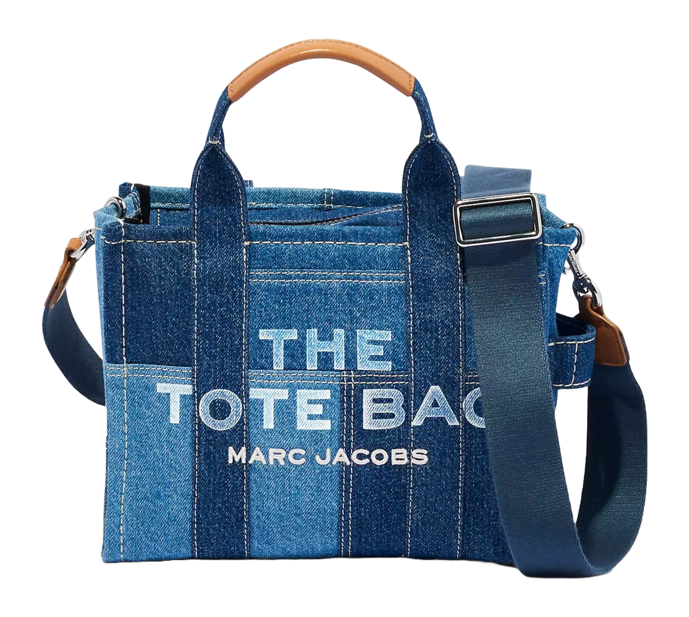 Foto 2 pulgar | Bolsa Marc Jacobs Denim Tote Mediana H017m06fa21 422 Azul