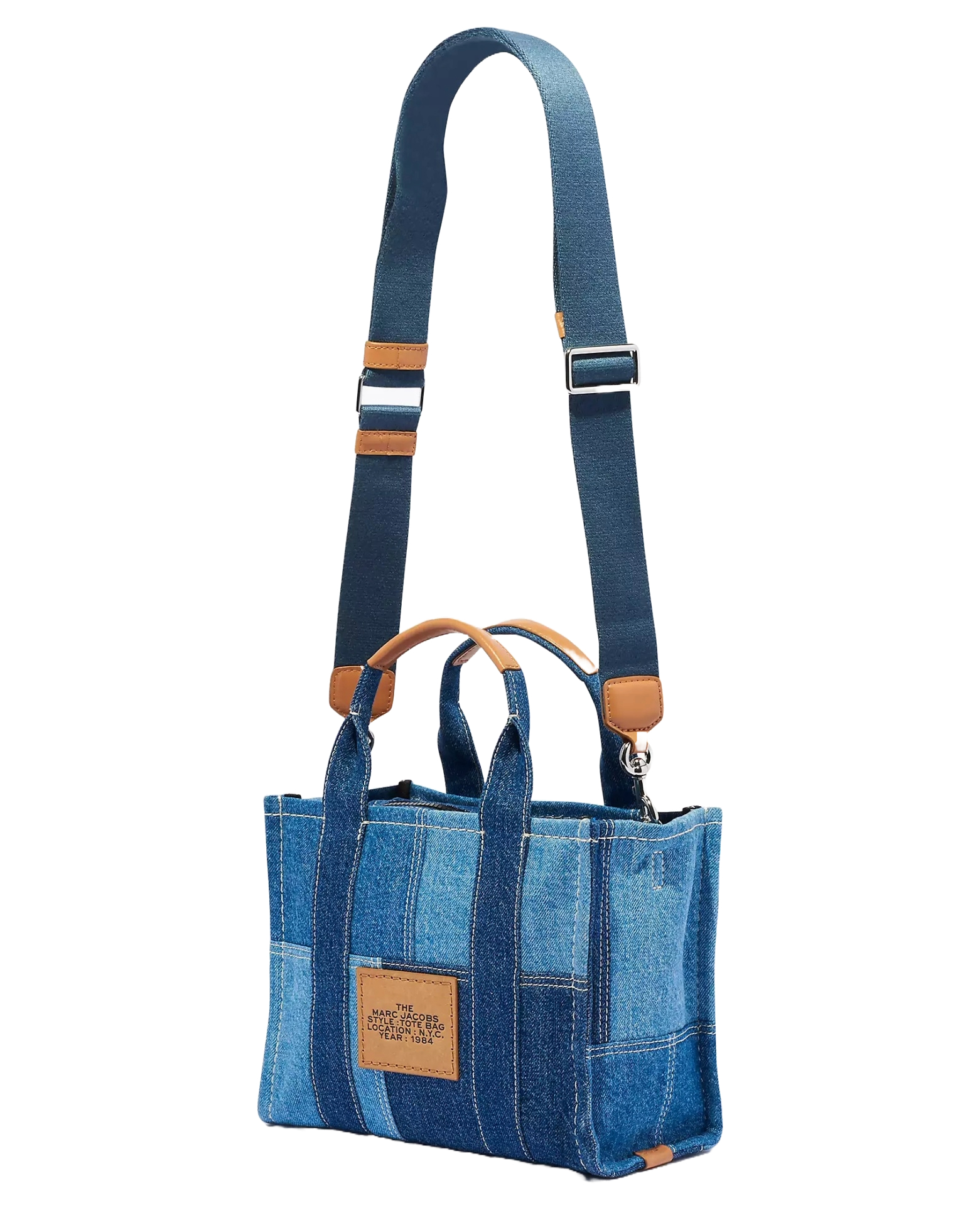 Foto 5 pulgar | Bolsa Marc Jacobs Denim Tote Mediana H017m06fa21 422 Azul