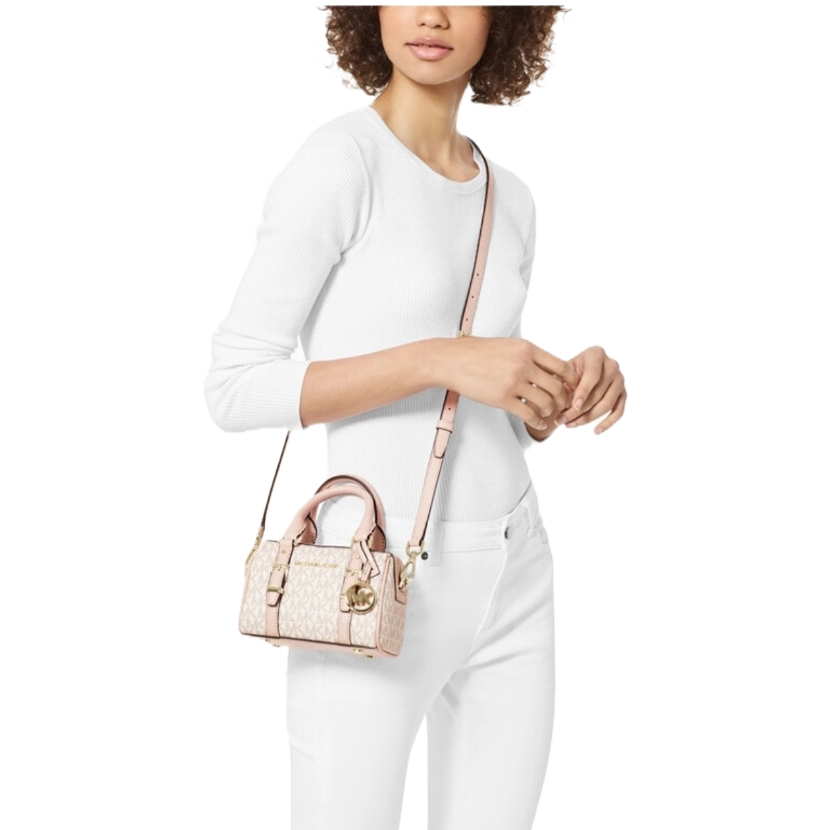 Foto 4 pulgar | Bolsa Michael Kors Hayes 32f9g06c0b color Beige para Mujer