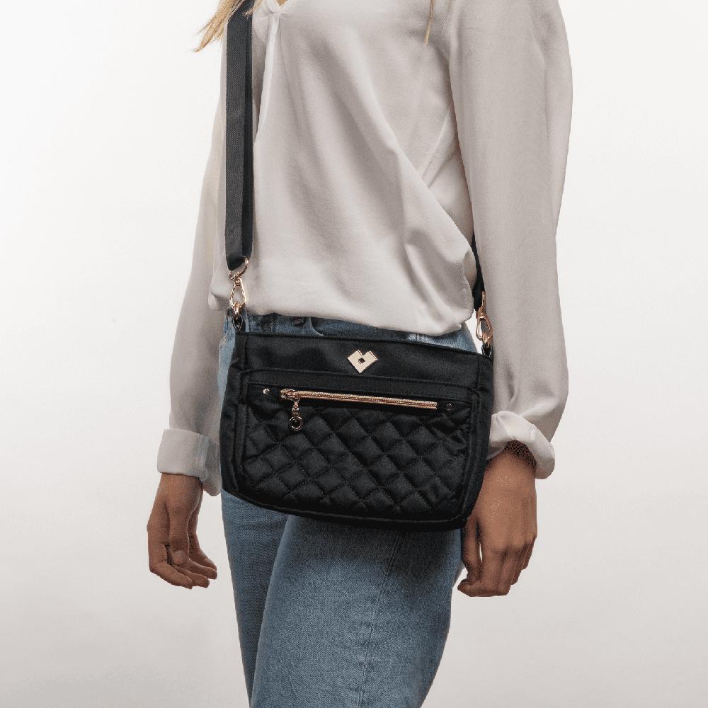 Foto 6 pulgar | Bolsa Crossbody Estilo Bolsa Bandolera De Mano Y Al Hombro Luckyly Modelo Jenny Negro