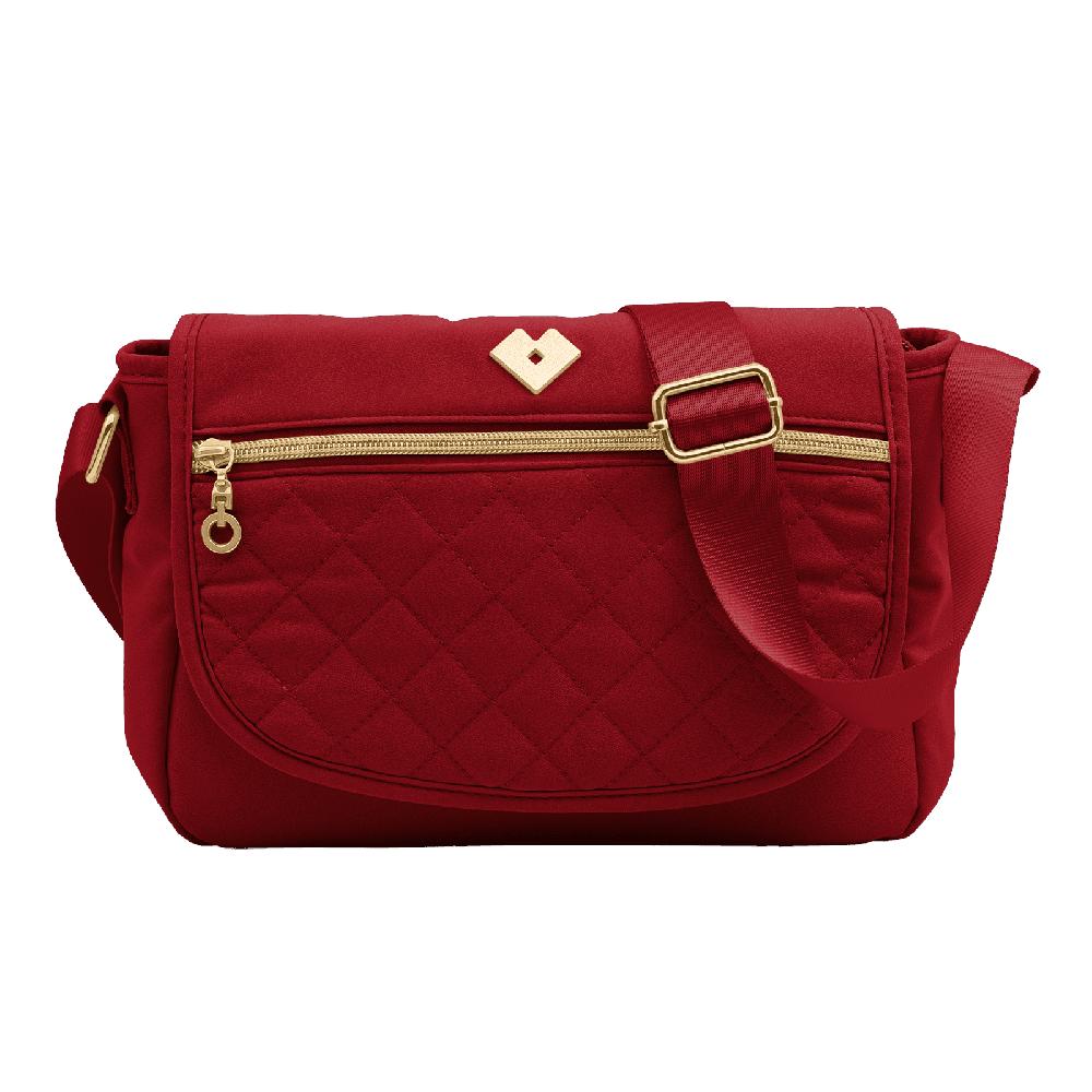 Foto 2 pulgar | Bolsa Crossbody Bandolera Tipo Mensajero Luckyly Modelo Arya Rojo