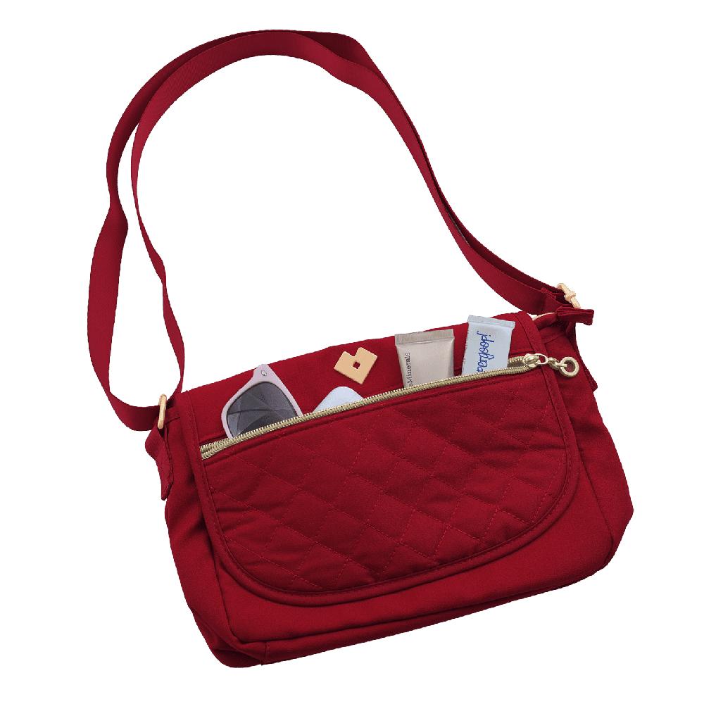 Foto 3 pulgar | Bolsa Crossbody Bandolera Tipo Mensajero Luckyly Modelo Arya Rojo