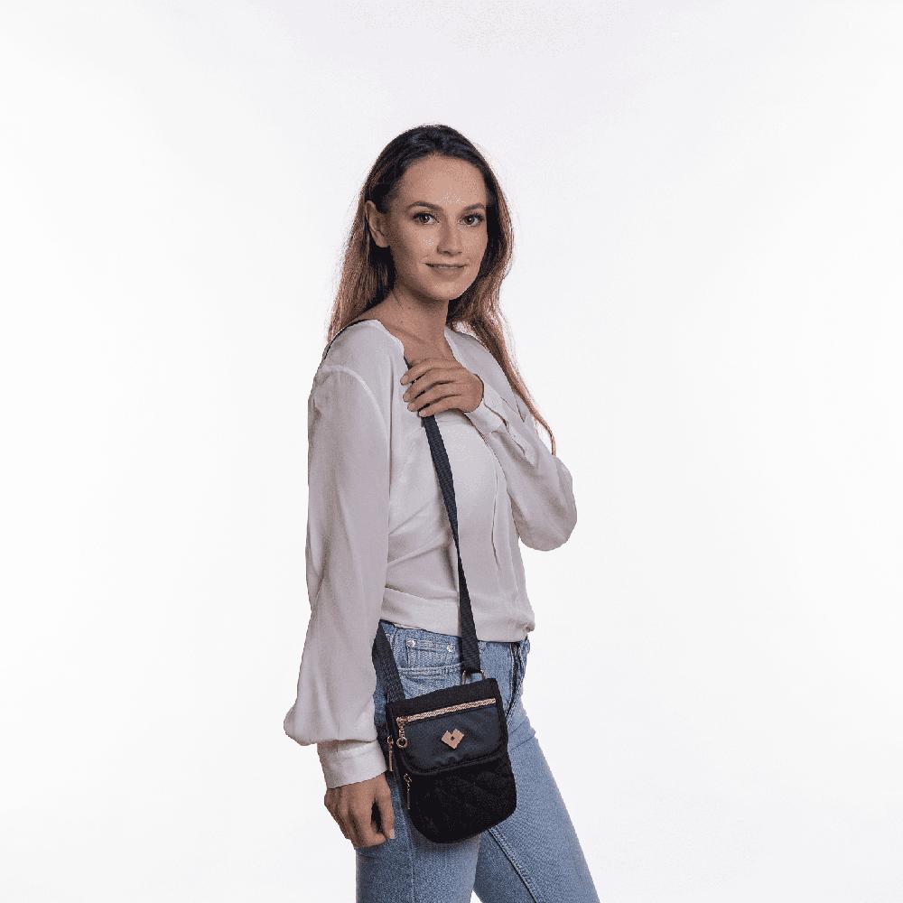 Foto 6 pulgar | Bolsa Crossbody para Celular LuckyLy Cia Negra