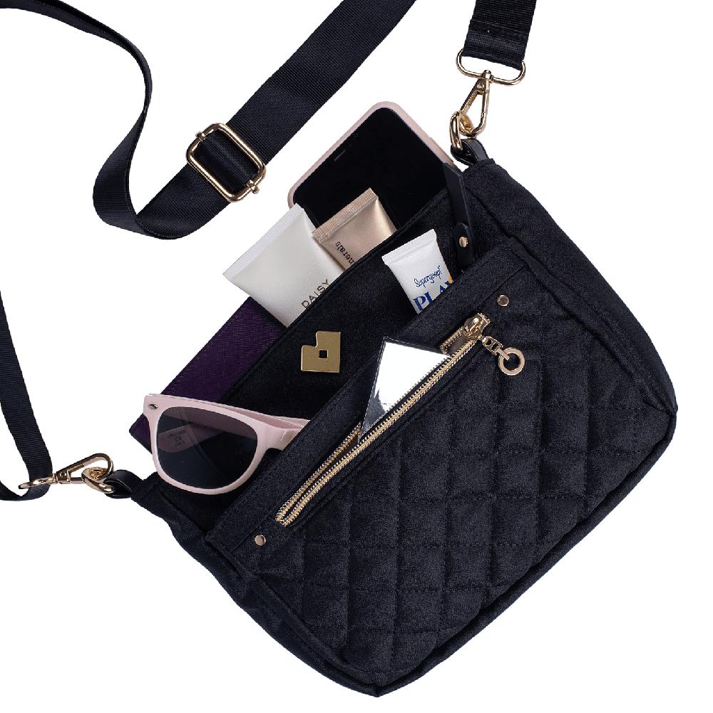 Foto 3 pulgar | Bolsa Crossbody LuckyLy Negra para Mujer + Pulsera