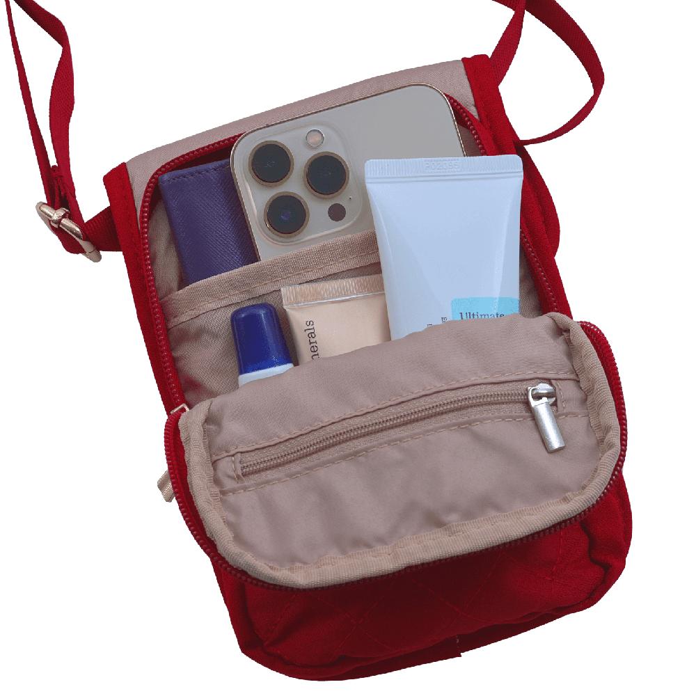 Foto 3 pulgar | Bolsa Crossbody Para Celular Luckyly Modelo Cia Rojo