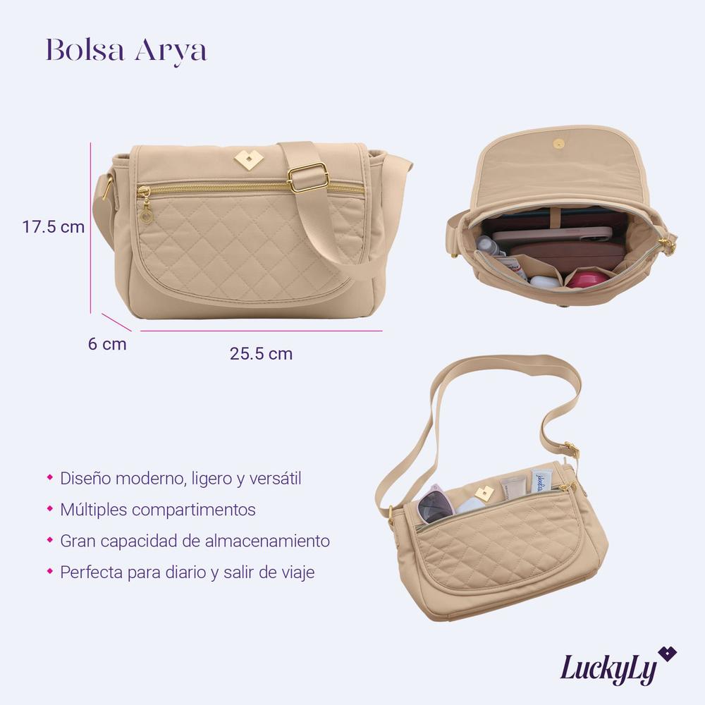 Foto 6 | Bolsa Crossbod Luckyly Arya Beige