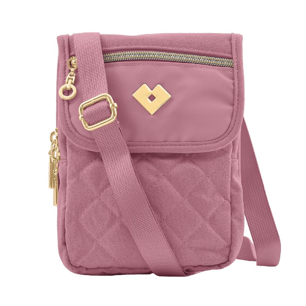 Bolsa Crossbody Para Celular Luckyly Modelo Cia Rosa