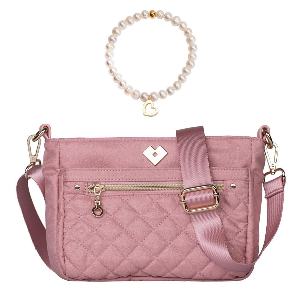 Foto 2 pulgar | Bolsa Mujer Crossbody Bandolera  Regalo Pusera Mujer Luckyly Rosa