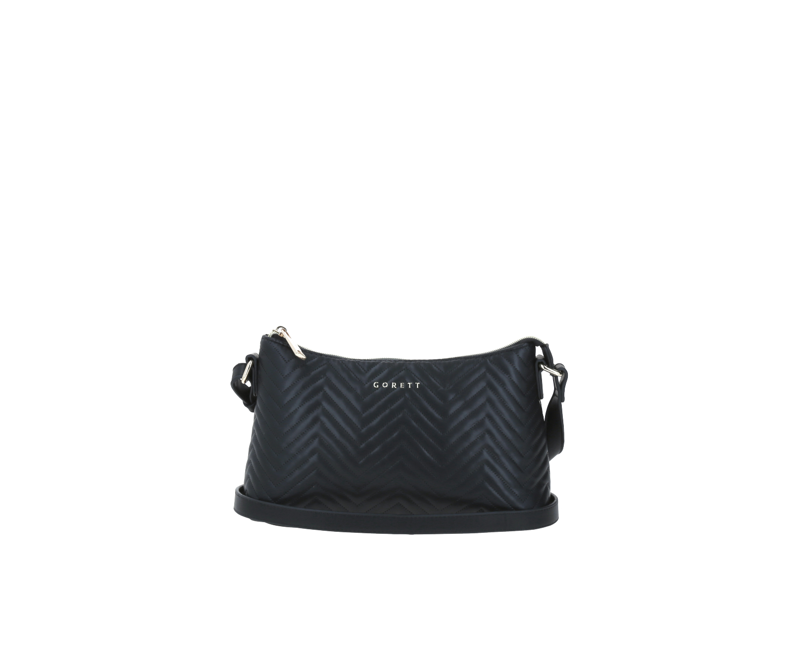 Bolso de Dama Crossbody Gorett Negro Minerva Mediano