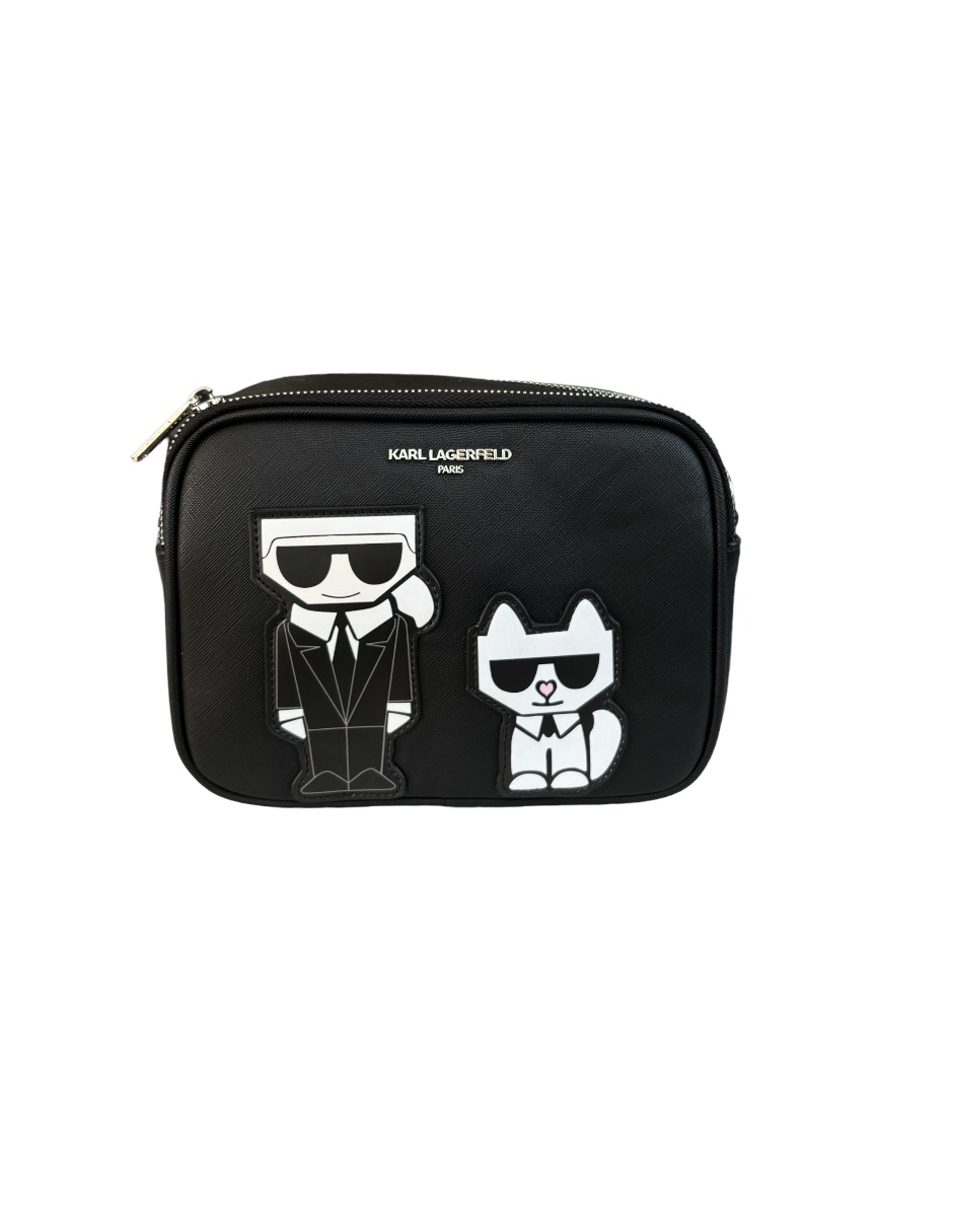 Foto 2 | Bolsa Karl Lagerfeld Negra para Mujer