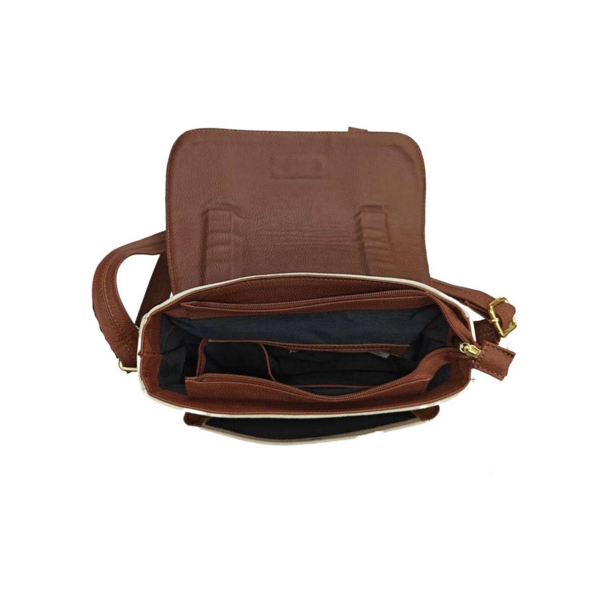 Foto 3 pulgar | Bolsa Crossbody En Piel Color Beige