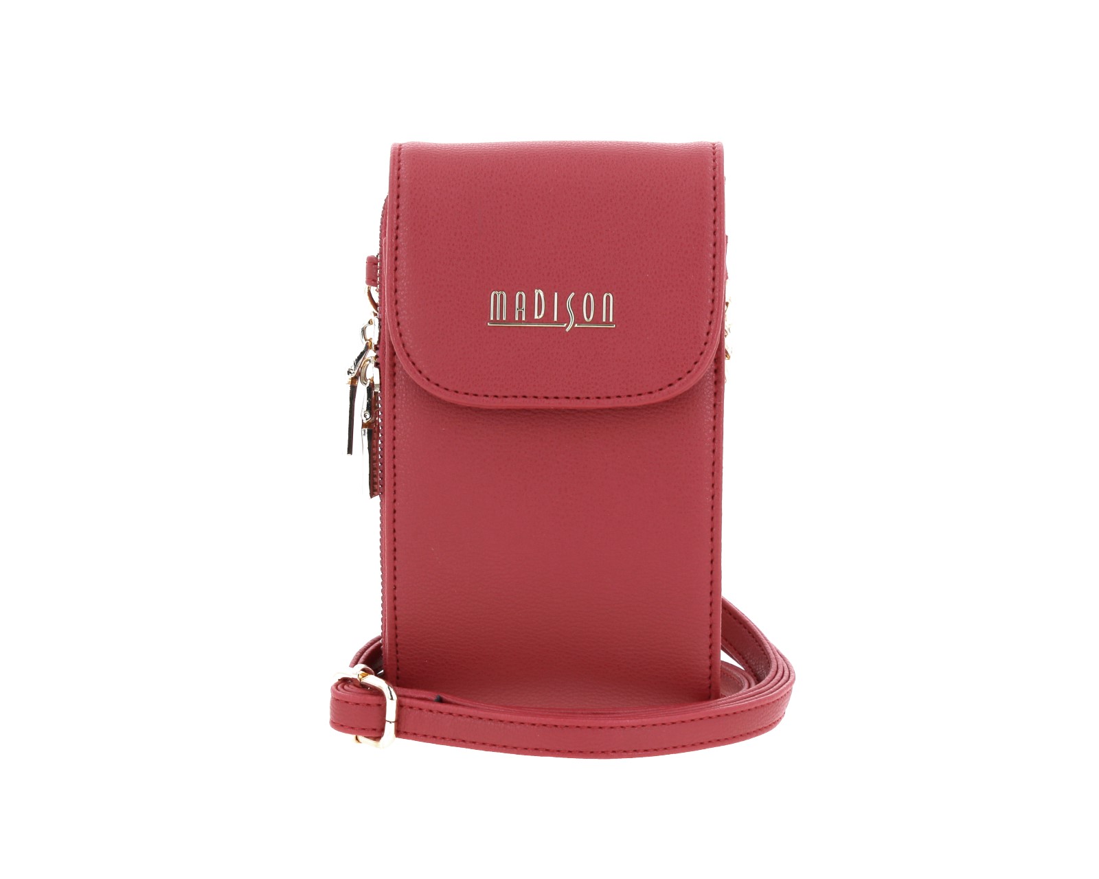 Bolso De Dama Portacelular Cigarrete Grande Madison Mady Rojo