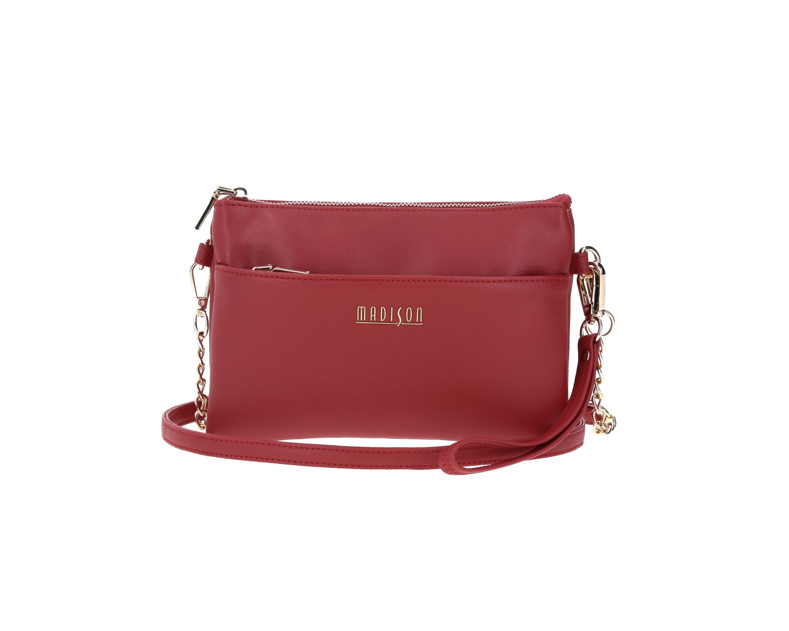 Bandolera De Dama Crossbody Grande Madison Mady Rojo