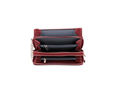 Foto 7 | Bandolera de Dama Madison Crossbody Mediana Rojo Mady