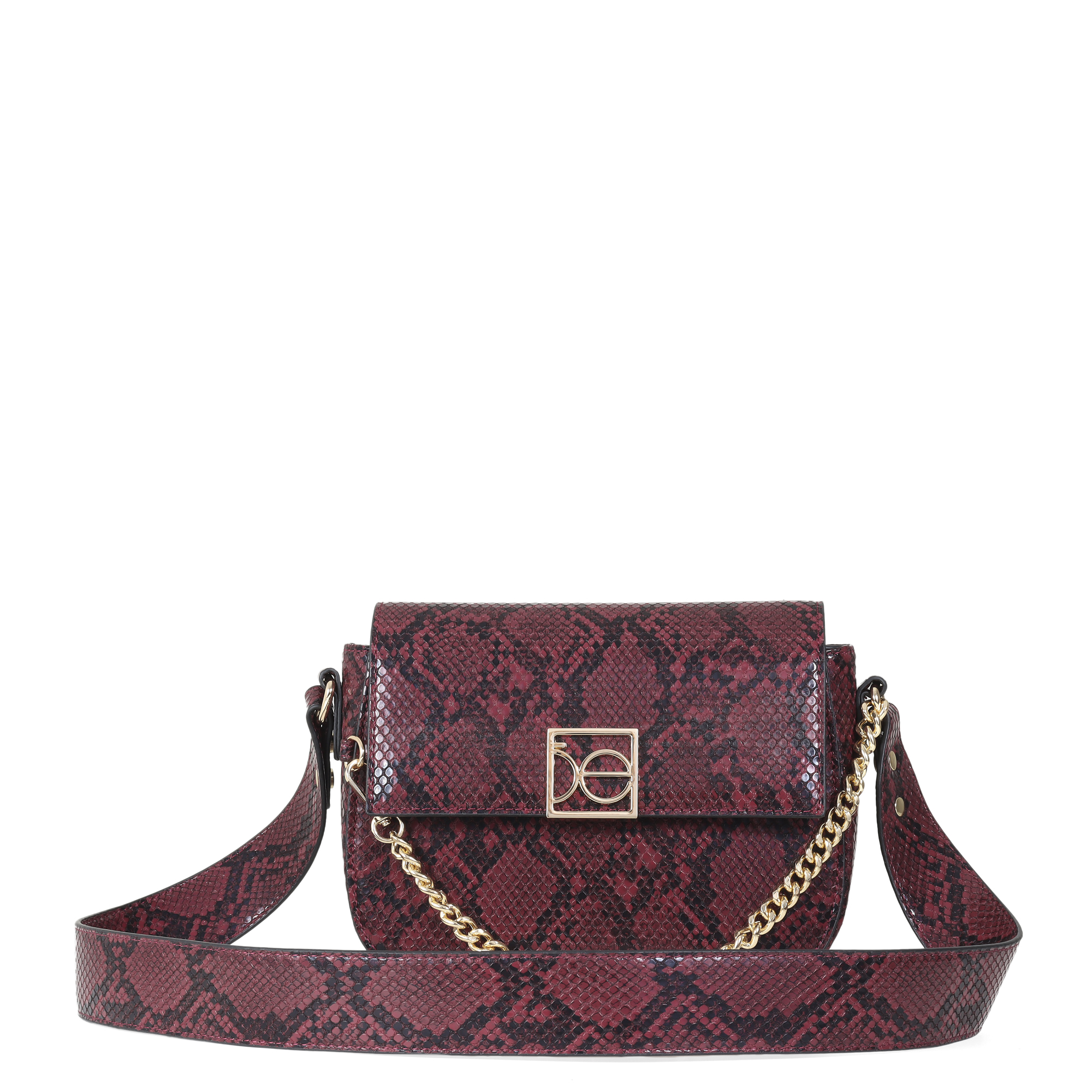 Foto 2 pulgar | Bolsa Crossbody Cloe Look Animal Skin Morado