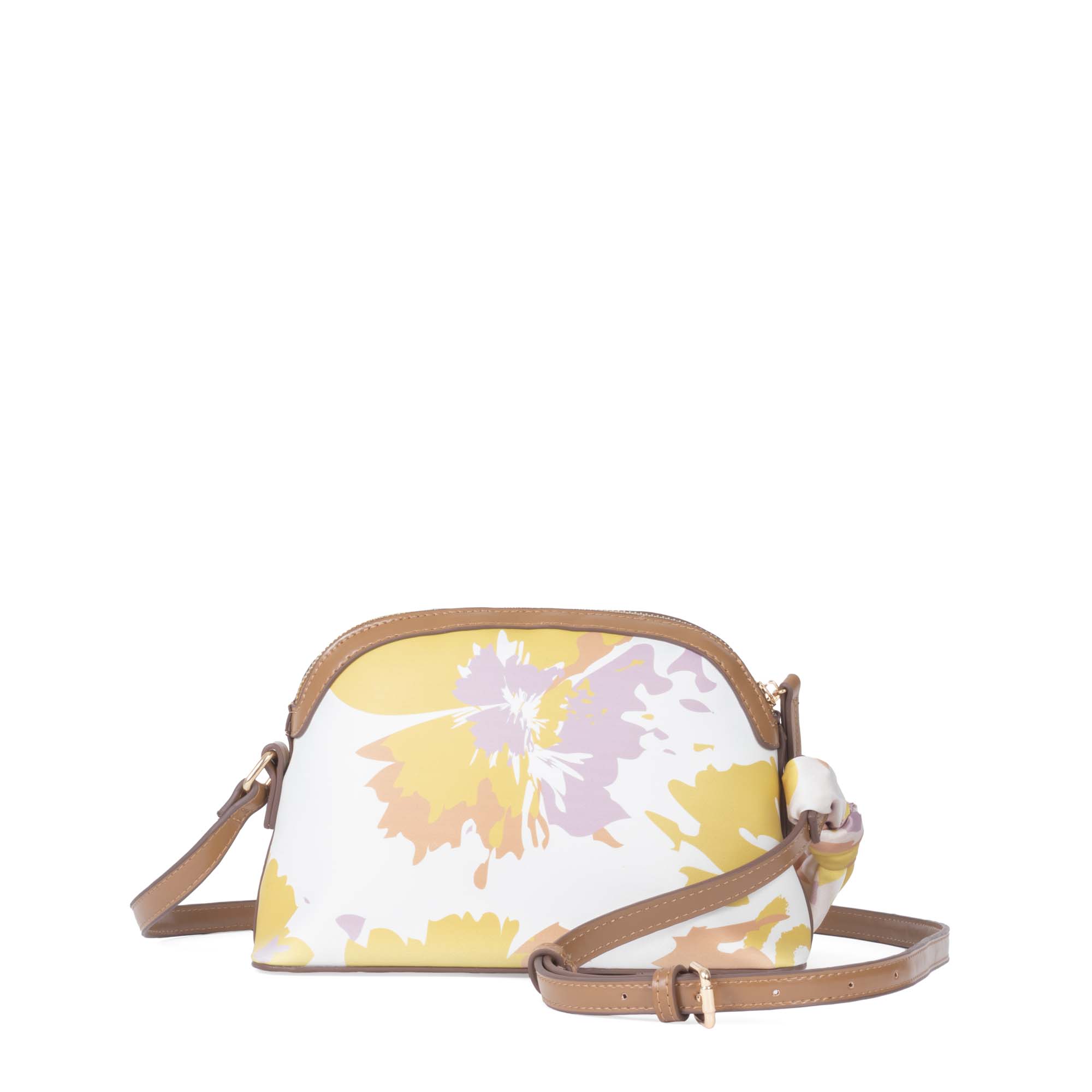 Foto 4 pulgar | Bolsa Crossbody Atemporal Con Mascada Multicolor