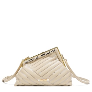 Foto 3 | Bolsa Clutch Nicole Lee con Lentejuelas y Correa Cruzada