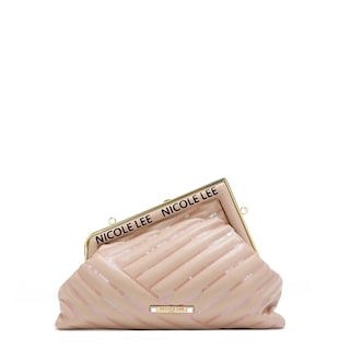 Foto 1 | Clutch Nicole Lee Tipo Trapecio con Lentejuelas Nude