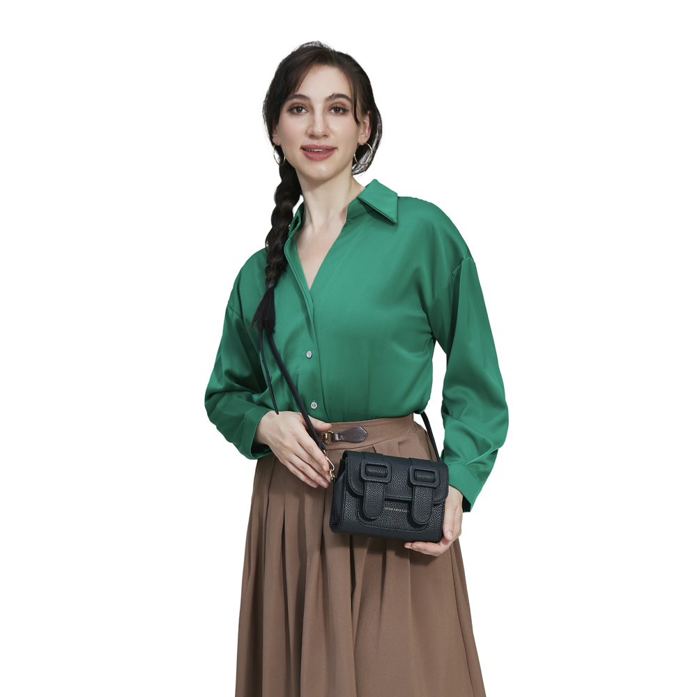 Foto 5 pulgar | Bolsa Crossbody HPC Polo Negra