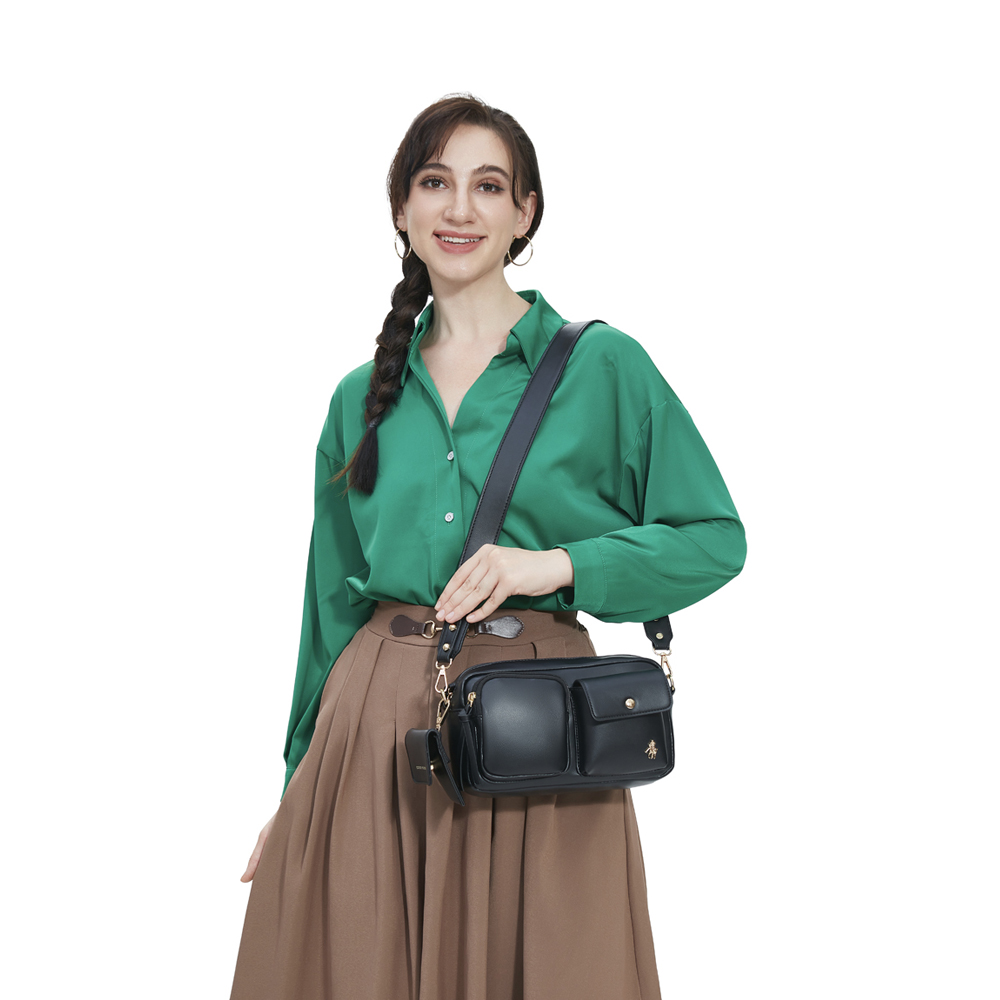 Foto 4 | Bolsa Crossbody Hpc Polo Negra