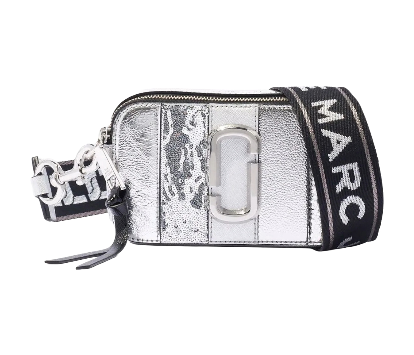 Bolsa Marc Jacobs The Snapshot Metallic-stripe