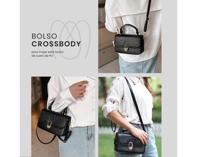 Foto 3 | Bolsa Crossbody de Mujer Bluelander Negra