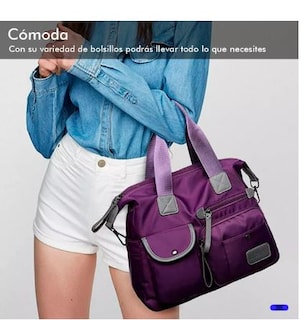 Foto 2 | Bolso Multifuncional Crossbody Color Violeta