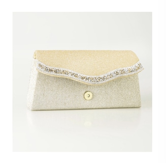 Foto 3 | Bolsa de Mano Cruzada Brillante Dorada