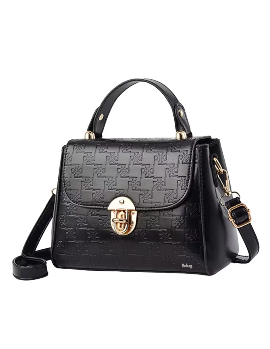 Foto 2 pulgar | Bolsas De Mujer Bolsa Tote De Cuero Pu Negro