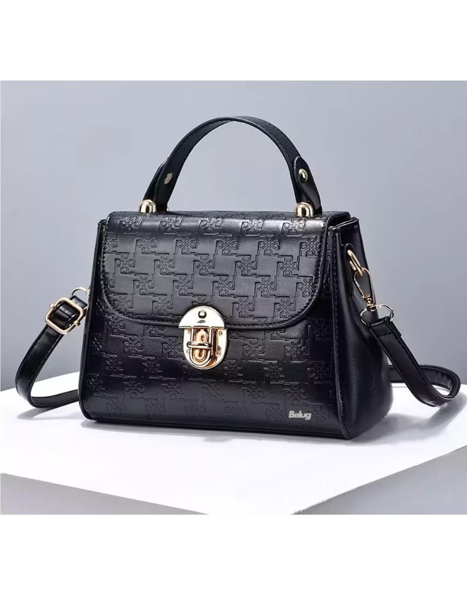 Foto 6 pulgar | Bolsas De Mujer Bolsa Tote De Cuero Pu Negro