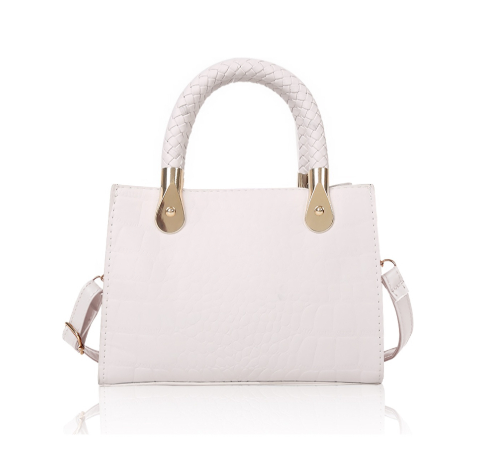 Bolsa Crossbody Para Mujer Croc Blanco