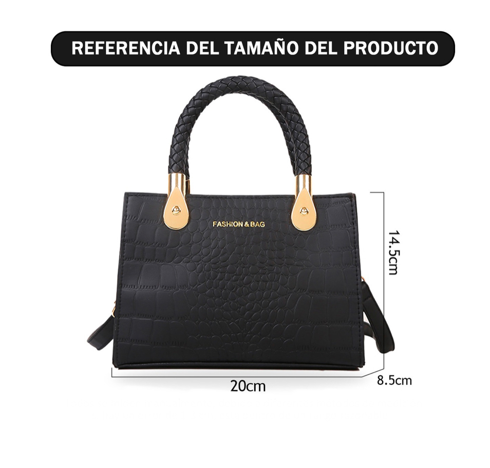 Foto 3 pulgar | Bolsa Crossbody Para Mujer Croc Negro