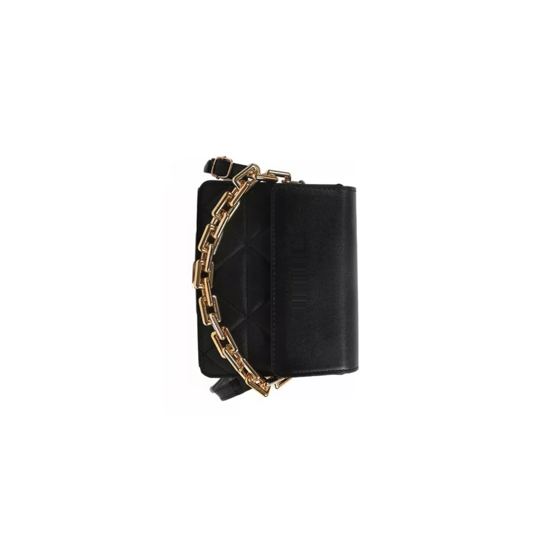Foto 5 pulgar | Bolso De Un Hombro Con Cadena De Metal Negro