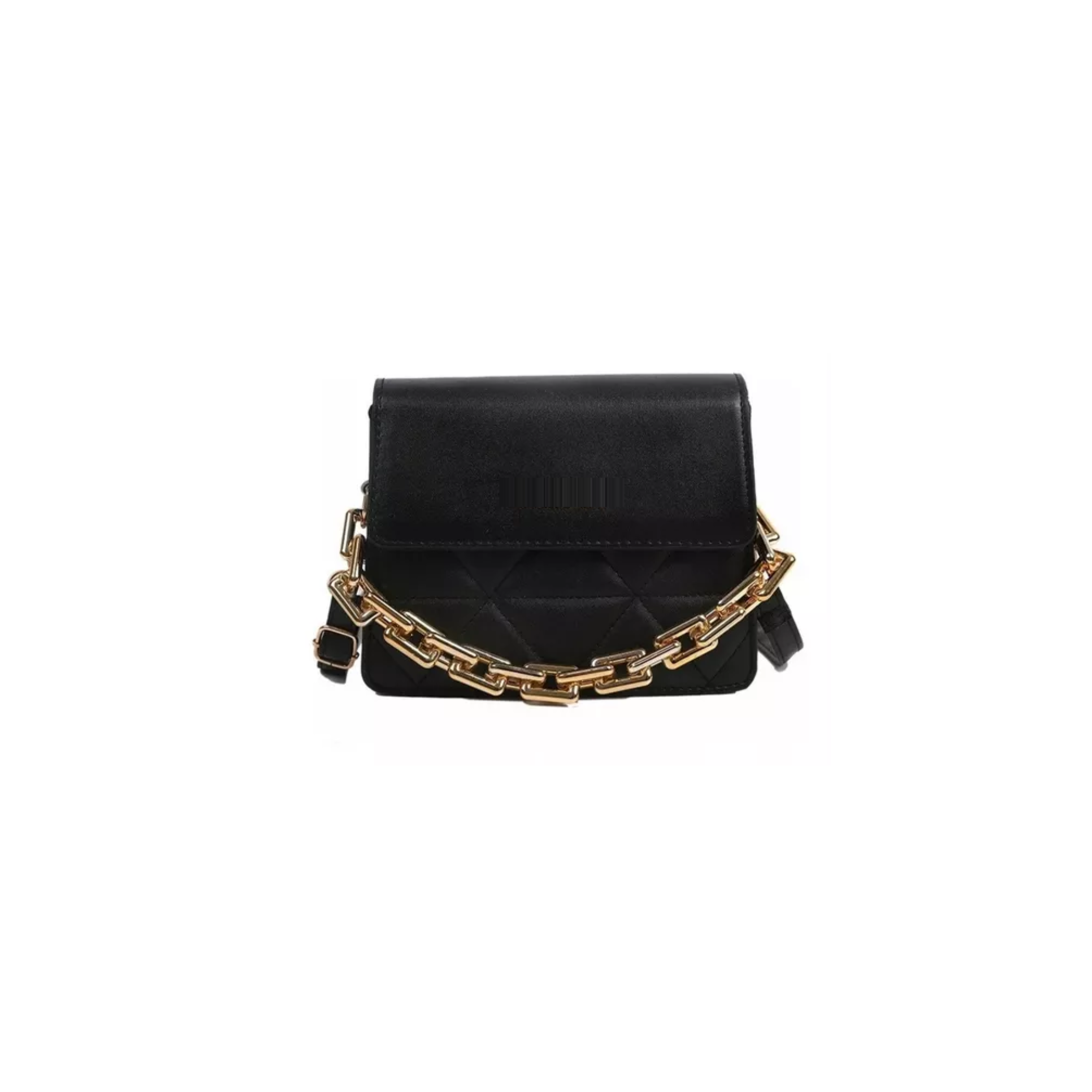 Foto 1 | Bolso De Un Hombro Con Cadena De Metal Negro