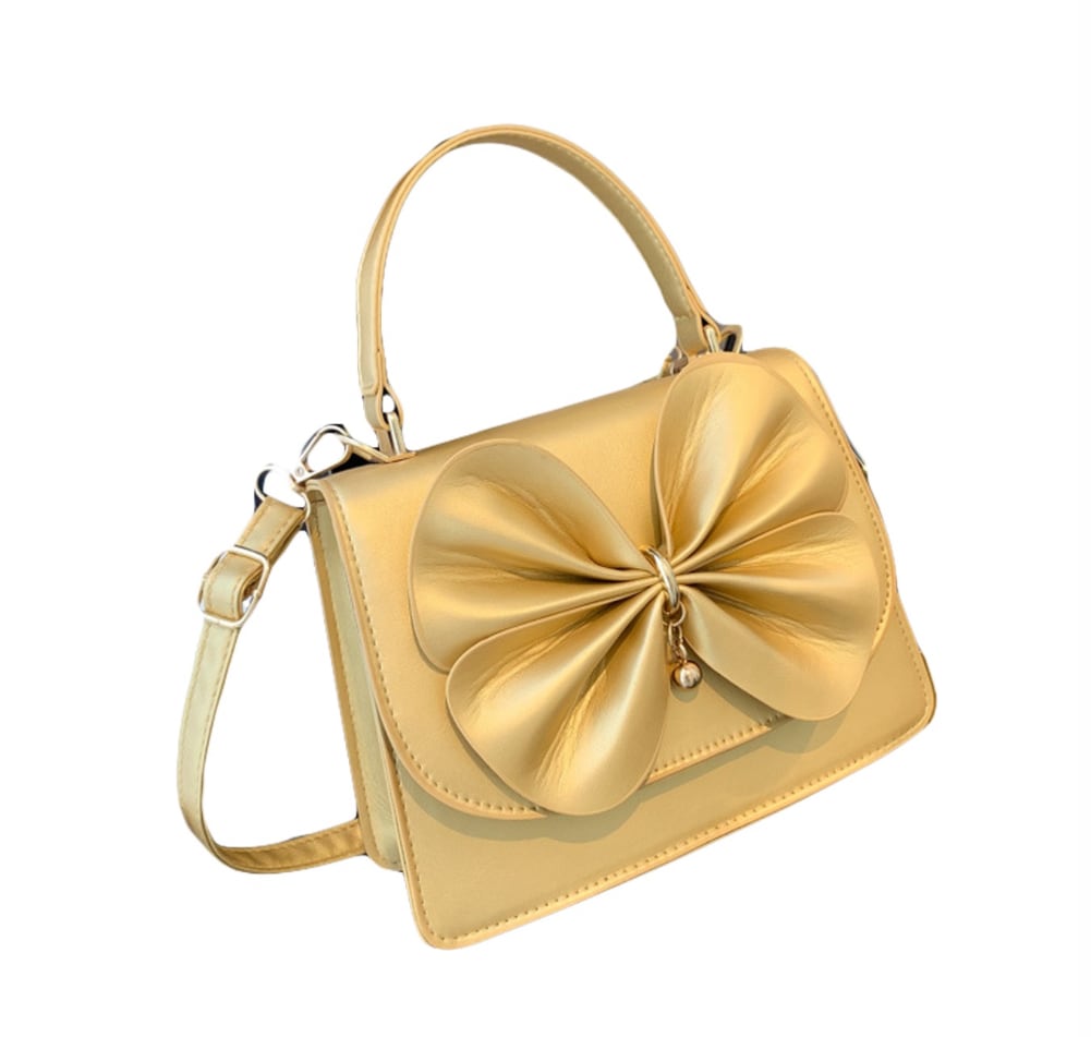 Bolso Crossbody Dorado con Lazo $472