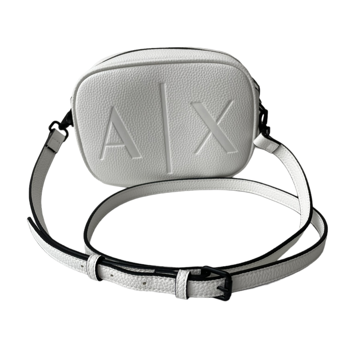 Estuche Crossbody para Cámara Armani Exchange AXCAMWHT color Blanca