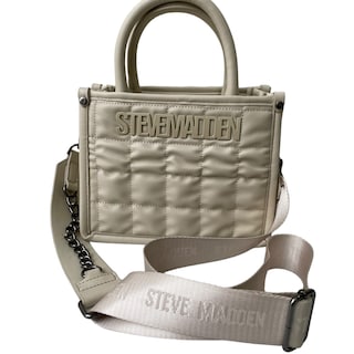 Foto 2 | Bolsa Steve Madden Mini Tote Binko Sqares Beige
