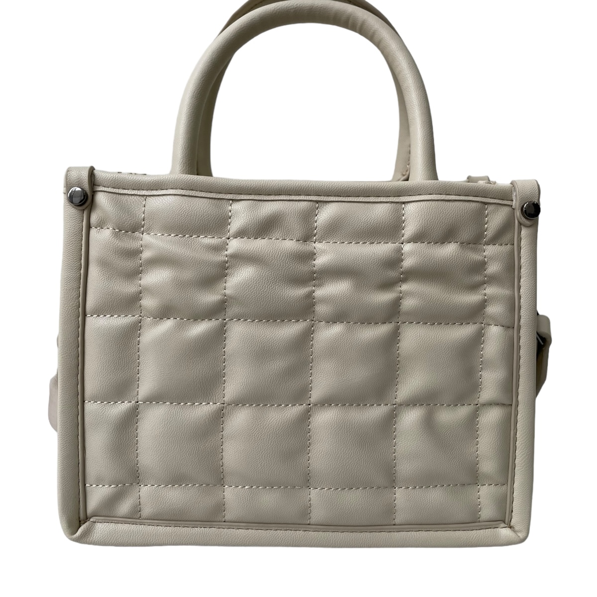 Foto 3 | Bolsa Steve Madden Mini Tote Binko Sqares Beige