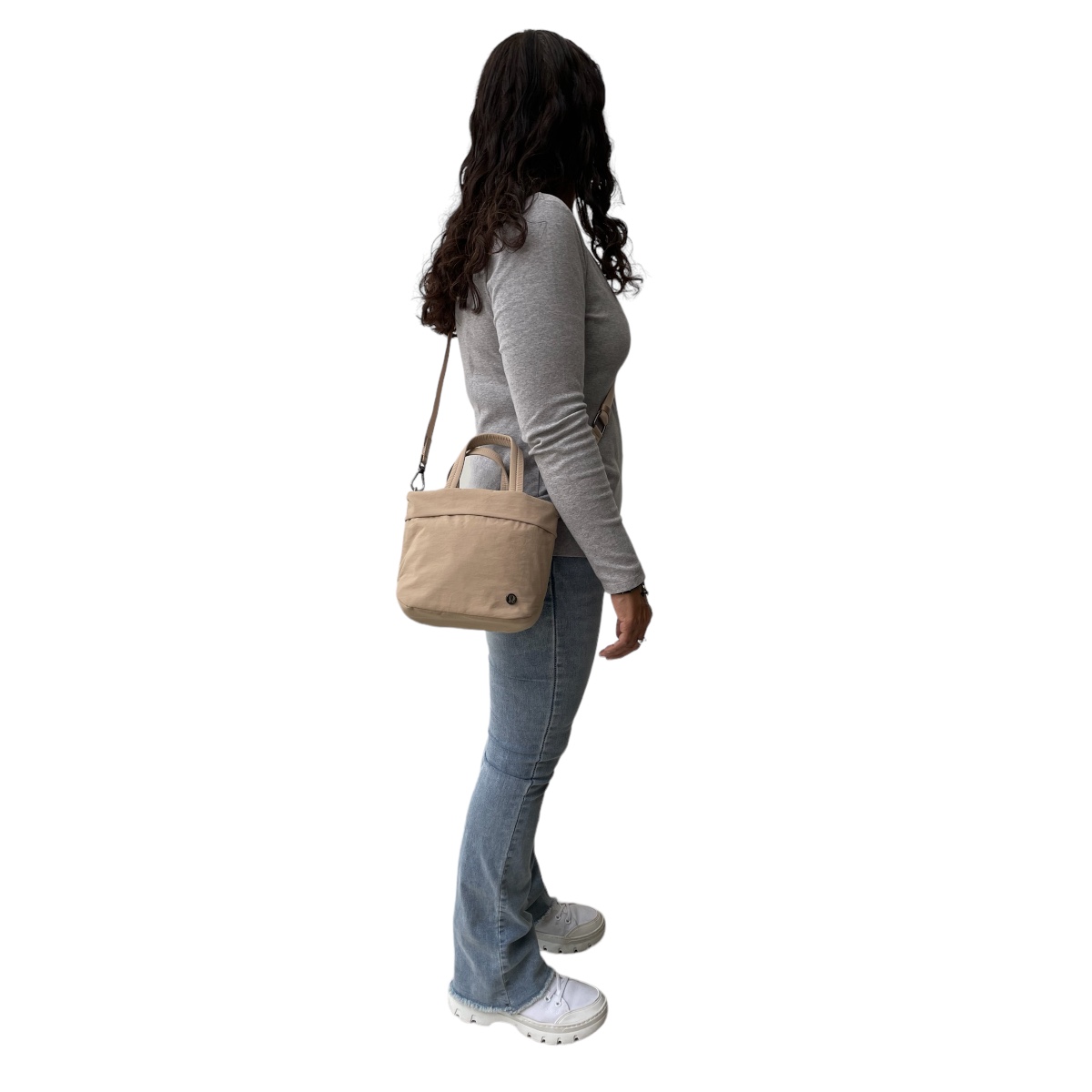 Foto 6 pulgar | Bolsa Crossbody Lululemon Café