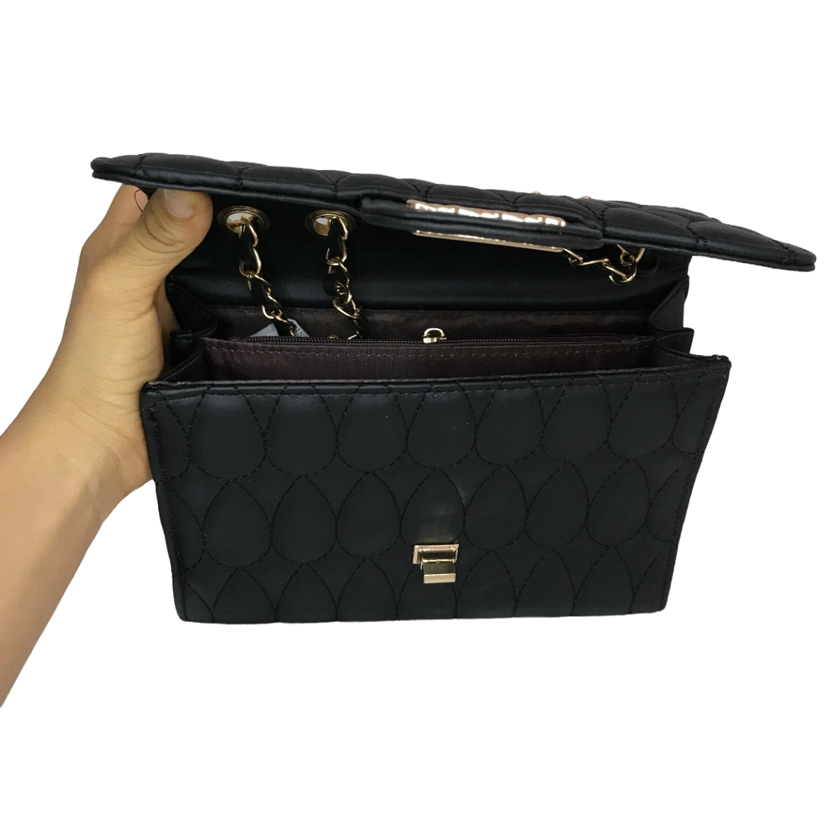 Foto 8 pulgar | Bolso Vinipiel Mod 168-116 Negro para Dama