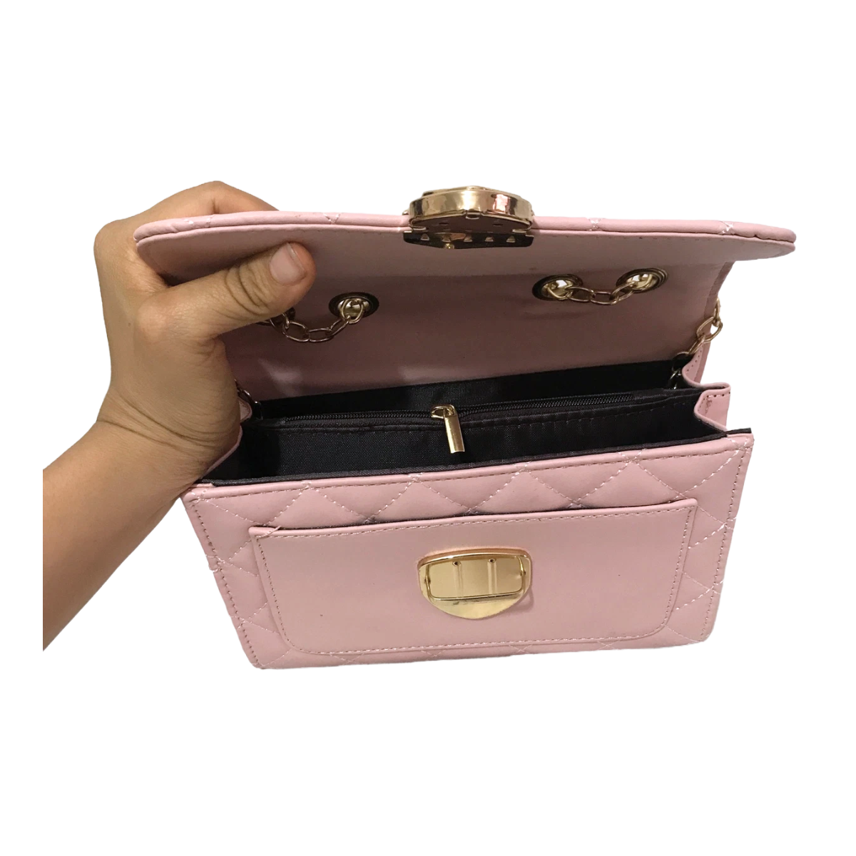 Foto 8 pulgar | Bolso Crossbody De Dama Mod. Zxj-07 Rosa