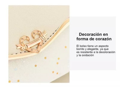 Foto 3 | Bolso De Mano Crossbody Pequeño Beige para Mujer