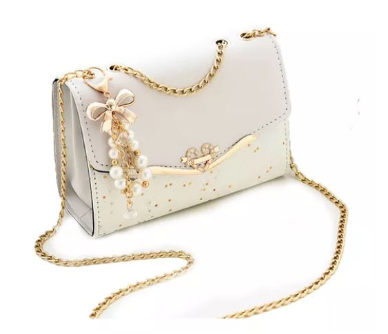 Foto 2 pulgar | Bolso De Mano Crossbody Pequeño Blanco para Mujer