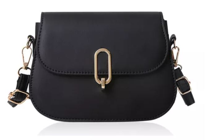 Bolsa Crossbody Wünd Negra Retro Casual