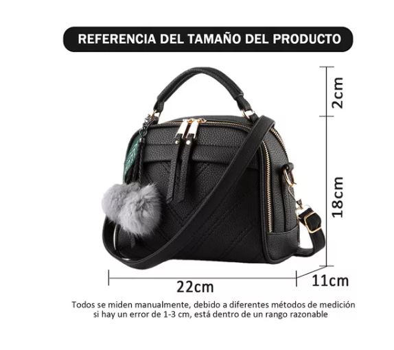 Foto 3 | Bolsa Wünd Negra para Mujer
