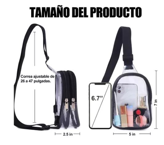 Foto 4 pulgar | Bolsa Wünd Crossbody Transparente