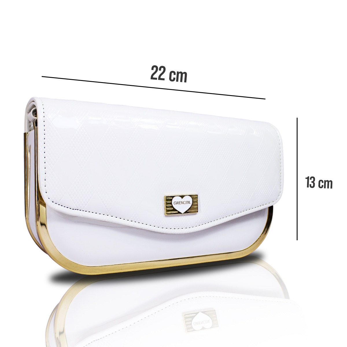 Foto 3 pulgar | Bolso Cruzado Blanco Tipo Crossbody con Monedero de Mujer